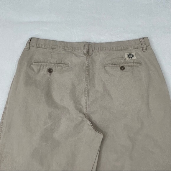Vintage 90s Brittgear Khaki Beige Casual Flat Front Work Pants Men’s 38 Waist. - Picture 5 of 8